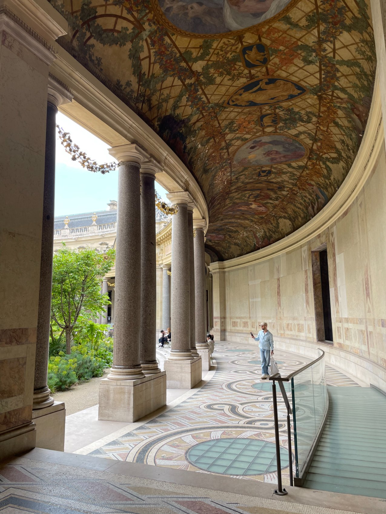 Colonnade and painted vault